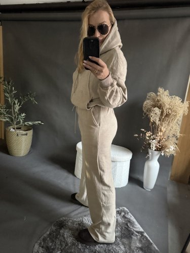 Tepláková souprava Lorene-béžová