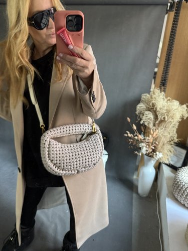 Kabelka NEW MODEL-veľká-krémová