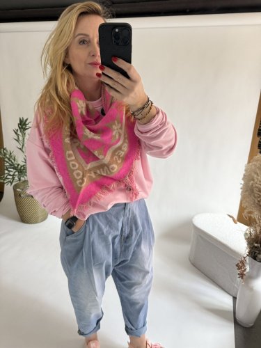 Šála Good Vibe - pink