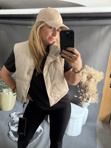 Vesta Crop S/M a L/XL-béžová