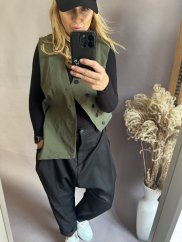 Asymetrická vesta Sun-khaki