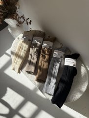 Podkolenky Wool-šedé