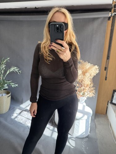 Tričko Cashmere-hnedé