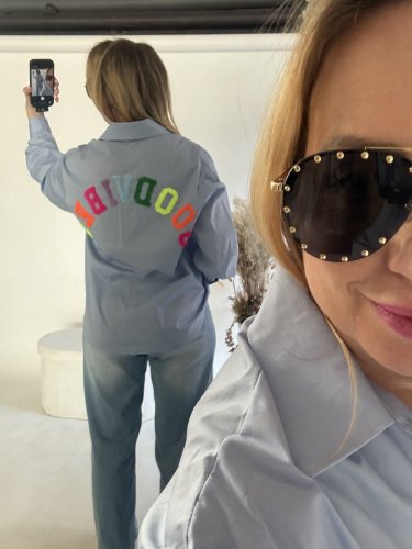 Košele Goodvibes-modrá