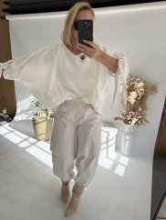 Halenka LUX UNI size-krémová