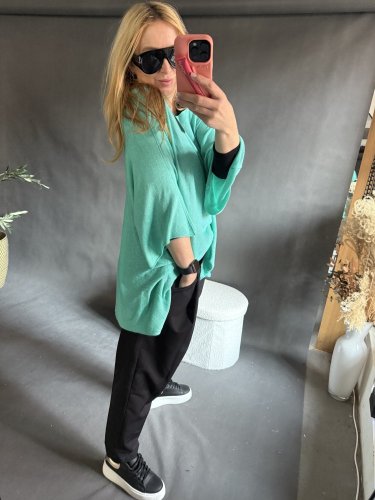 Sveter Moda ľahký veľký-mint