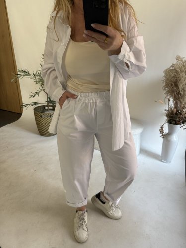 Nohavice Nest-bielá