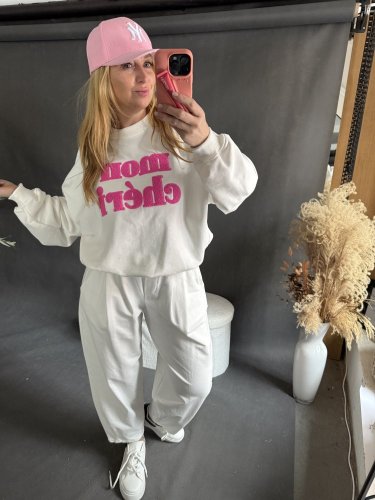 Mikina Mon Cheri-bílá