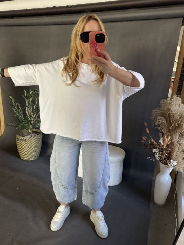 Tričko/Mikina Destroy-bielá