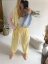 Nohavice Flowy hariem-yellow