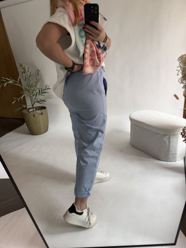 Nohavice Luisa Baloon-modré