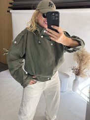 Krivák džínsový Emma-khaki