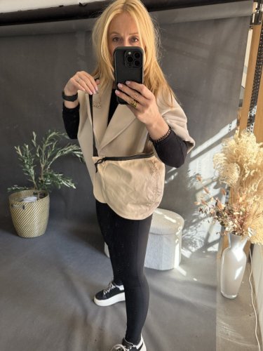 Ledvinka Maxi z umyvatelného materiálu béžová