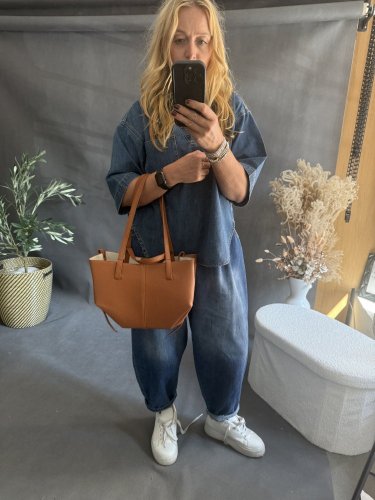 Kabelka Mellier-cognac