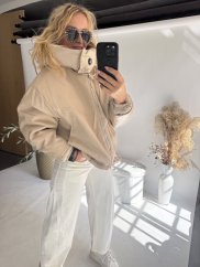 Bunda Collar zimné-beige