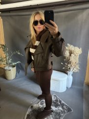 Svetr Pruh s kapucí