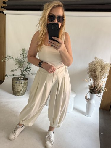 Nohavice Lux Luna-bielá