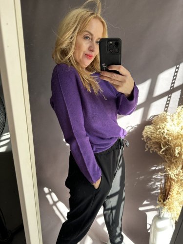 Sveter Moda-fialový