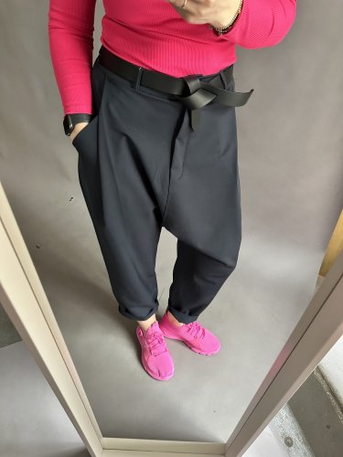 Nohavice s nižším sedom Blair-viac farieb postavu 34-40 - barva: Růžová