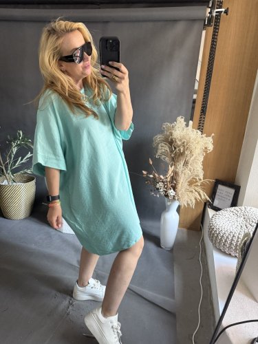 Šaty Letní Oversize mint