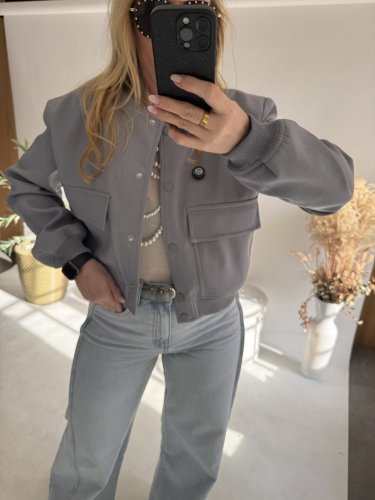 Bomber Zara-šedá