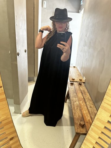 Šaty Léto-oversize-černé