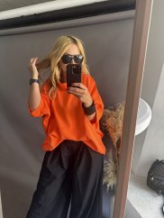 Kimono tričko-neon oranžová
