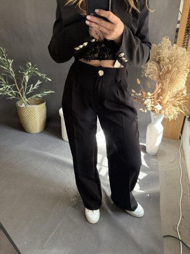 Kostýmek Style zlaté knoflíky-černý