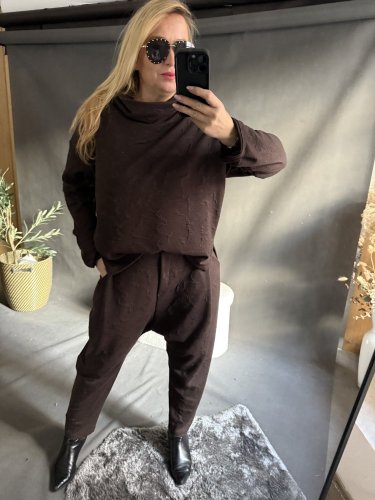 Set mikina a nohavice SUN-hnedá