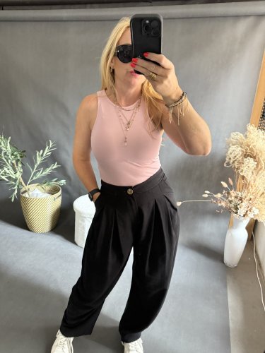 Nohavice Black -Lumina - Velikost: S