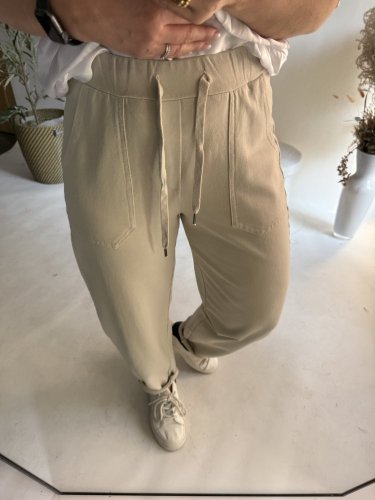 Tepláky Naif-béžové