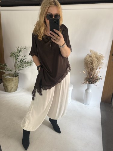 Kalhoty Chicca-bílá