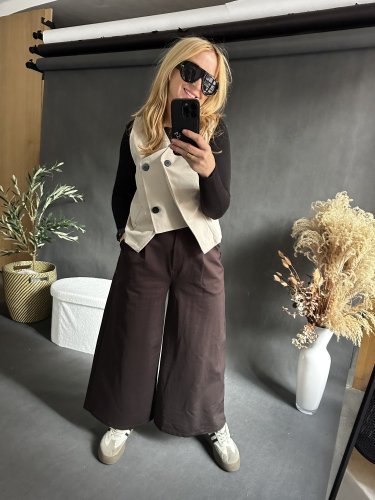 Nohavice SUN 2 bavlnené-hnedé- M-2XL