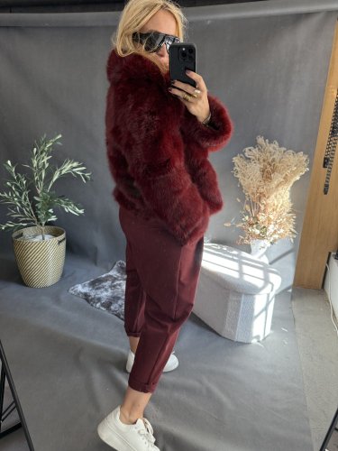 Kožíšek Stella-vínový