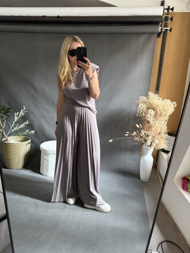 Set Moon 2-dlhé nohavice-mocca