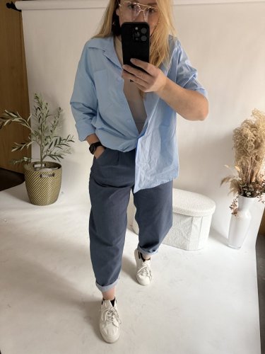 Nohavice v štýle Jeans modré-veľkosť 36 a 38