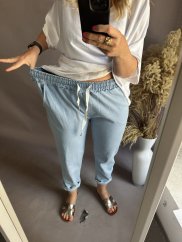 Teplákové kalhoty ve stylu Jeans s gumou v pase