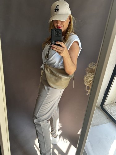 Tepláky nasrávací Velvet-mocca