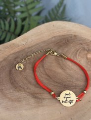 Náramek Fashinity-červený