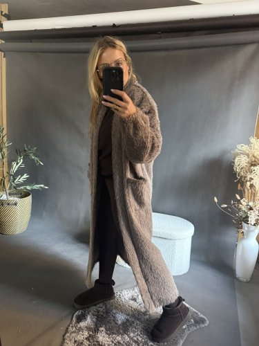 Kabát/cardigan Meccuch-Mocca