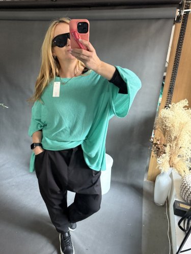 Sveter Moda ľahký veľký-mint