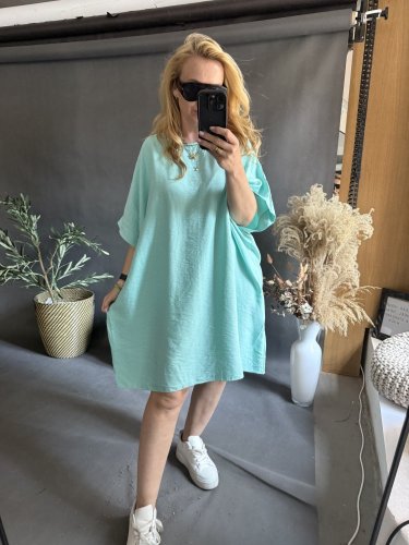 Šaty Letní Oversize mint