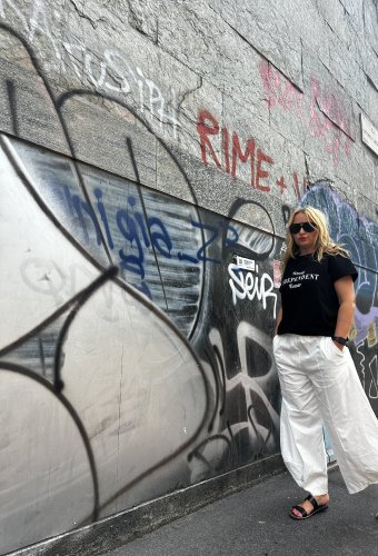 Nohavice široký strih SUN-UNI veľkosť-bielá