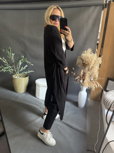 Kalhoty SUN bez knoflíku do 3XL-černé