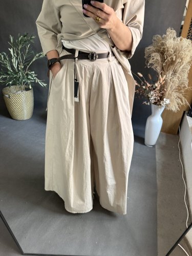 Kalhoty Pantagonna ve stylu sukně -béžové