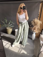 Nohavice Style-viskoza-khaki