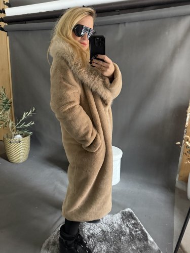 Kabát ICI-béžový