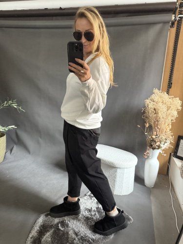 Mikina s krajkou-bílá