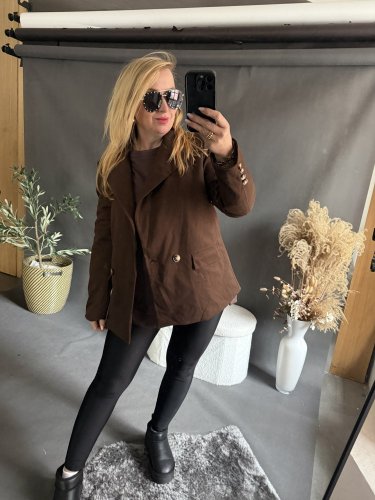 Sako Oversize zateplené hnědé