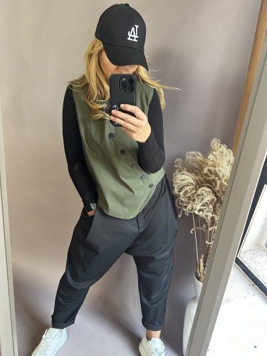 Asymetrická vesta Sun-khaki